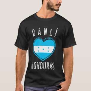 Honduras Flag Heart Danli City T-Shirt