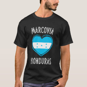 Honduras Flag Heart Marcovia City T-Shirt