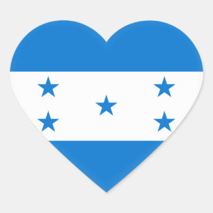 Honduras Flag Heart Sticker