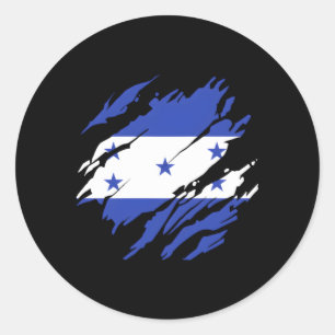 Honduras Flag Honduran Classic Round Sticker