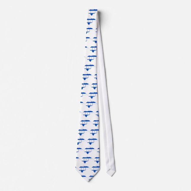 Honduras Flag Map HN Tie (Front)