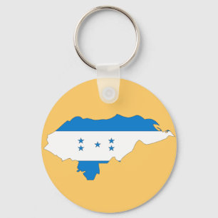 Honduras flag map key ring
