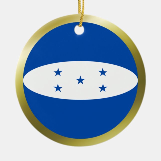 Honduras Flag Ornament (Front)