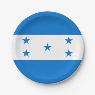 Honduras Flag Paper Plate
