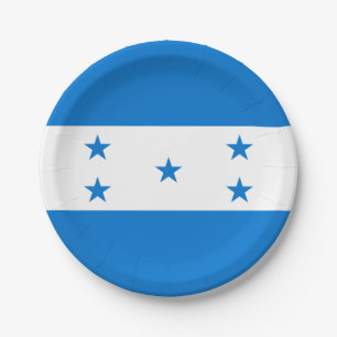 Honduras Flag Paper Plate