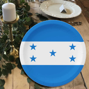 Honduras Flag plates, party, sports, Honduras Paper Plate