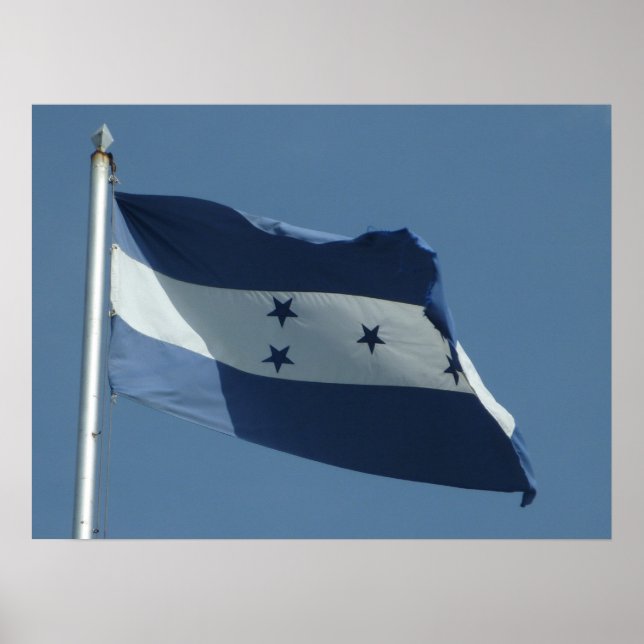 honduras flag poster (Front)