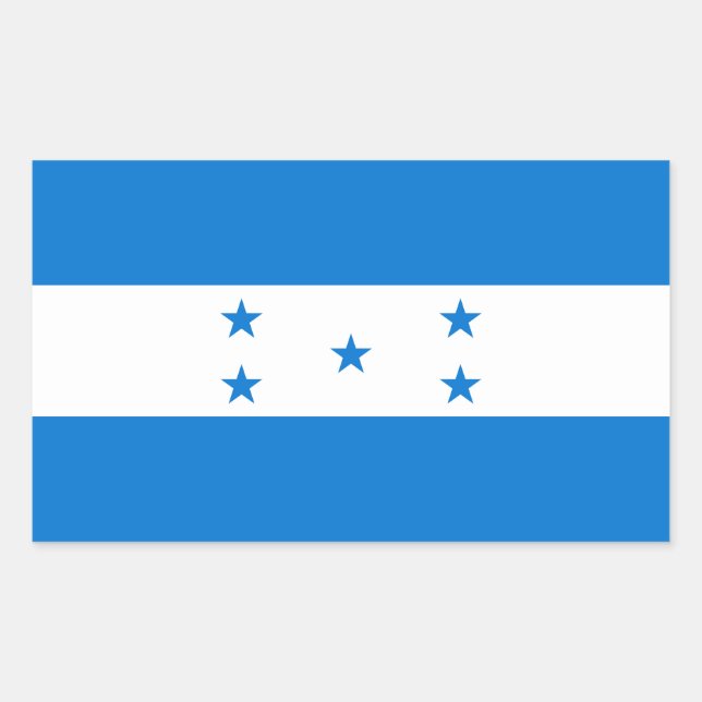 Honduras Flag Rectangular Sticker (Front)