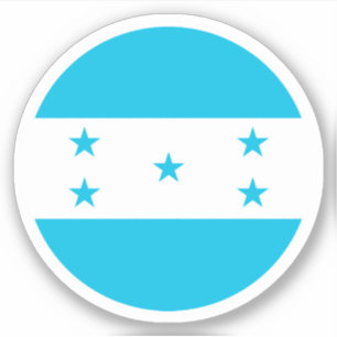 Honduras Flag Round Sticker