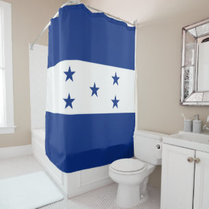 Honduras flag shower curtain