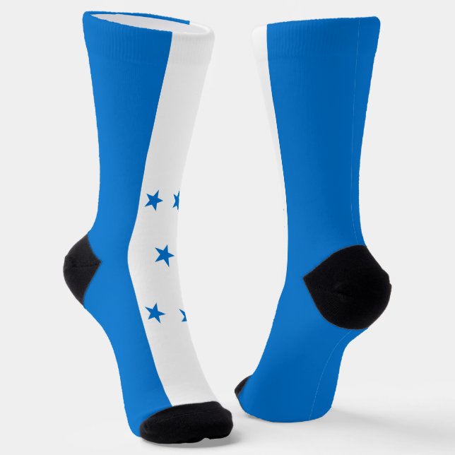 Honduras Flag Socks (Angled)