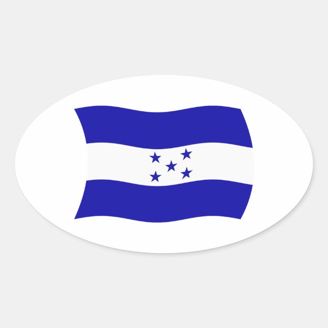 Honduras Flag Sticker (Front)