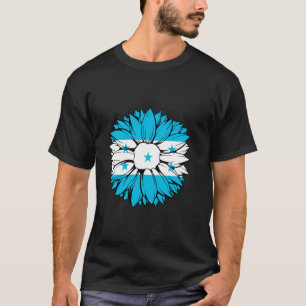 Honduras Flag Sunflower Honduran Pride Honduran Ro T-Shirt