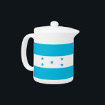 Honduras Flag Teapot<br><div class="desc">Add a touch of Honduran pride to your tea time with our exclusive teapot featuring the flag of Honduras! Crafted with meticulous attention to detail, this teapot is more than just a functional item; it’s a celebration of Honduras’s heritage and cultural pride. The vibrant design prominently displays the iconic Honduran...</div>