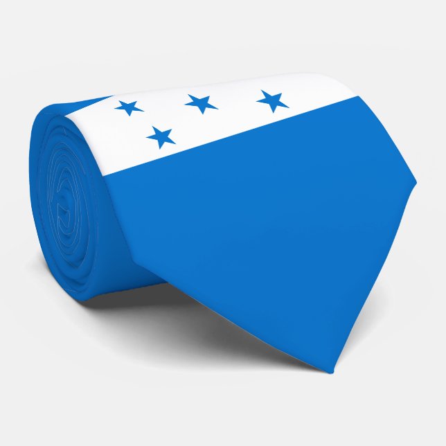 Honduras Flag Tie (Rolled)