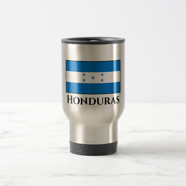 Honduras Flag Travel Mug (Center)