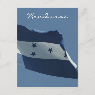 honduras flag vert postcard