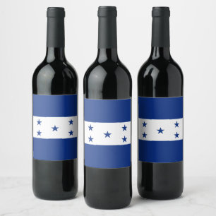 Honduras flag wine label