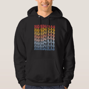 Honduras Groovy Retro Honduran Hoodie