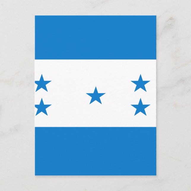Honduras High quality Flag Postcard (Front)