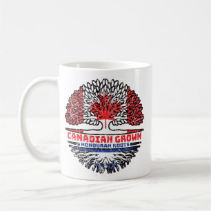 Honduras Honduran Canadian Canada Tree Roots Flag Coffee Mug
