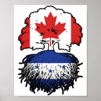 Honduras Honduran Canadian Canada Tree Roots Flag