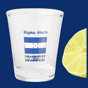 Honduras Honduran Flag Blue Personalisation Shot Glass