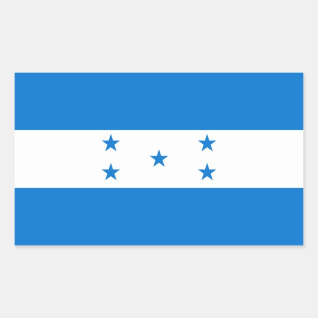 Honduras/Honduran Flag Rectangular Sticker (Front)