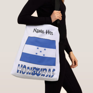 Hondúras Hondúras Flag Black Personalisation Crossbody Bag