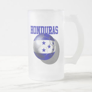 Honduras Los Catrachos soccer fans gifts Frosted Glass Beer Mug