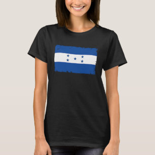 Honduras Map With Heartbeat Vintage Flag Honduras T-Shirt