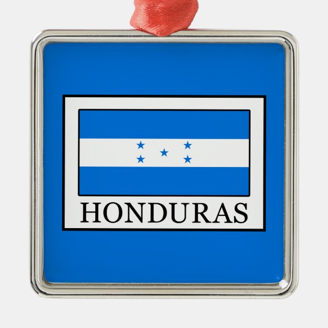 Honduras Metal Tree Decoration (Front)