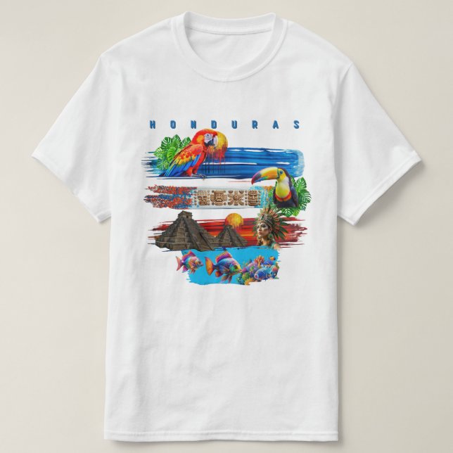 "Honduras, My Land Bella" T-Shirt (Design Front)