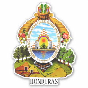 Honduras National Coat Of Arms Patriotic