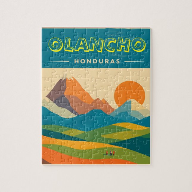 Honduras OLANCHO Retro poster Jigsaw Puzzle (Vertical)