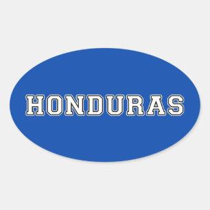Honduras Oval Sticker