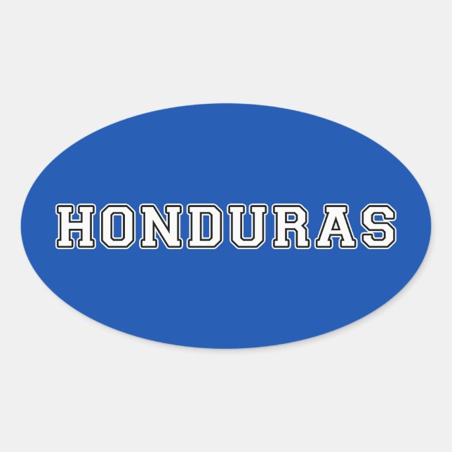 Honduras Oval Sticker (Front)