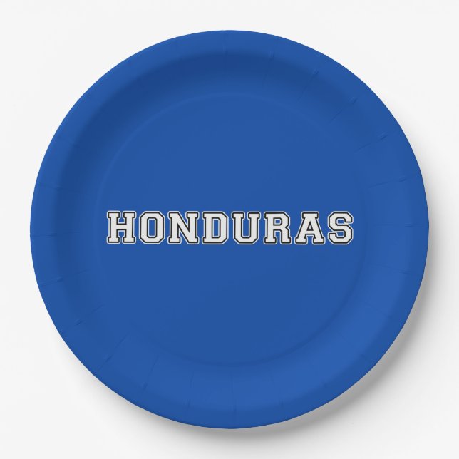 Honduras Paper Plate (Front)