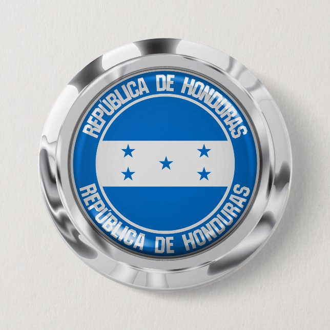 Honduras Round Emblem 7.5 Cm Round Badge (Front)