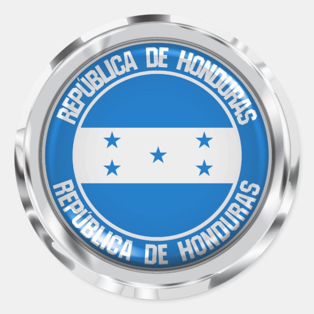 Honduras Round Emblem Classic Round Sticker (Front)