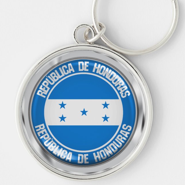 Honduras Round Emblem Key Ring (Front)