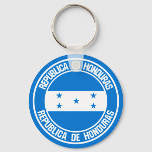 Honduras Round Emblem Key Ring