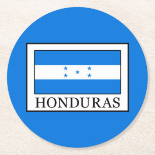 Honduras Round Paper Coaster