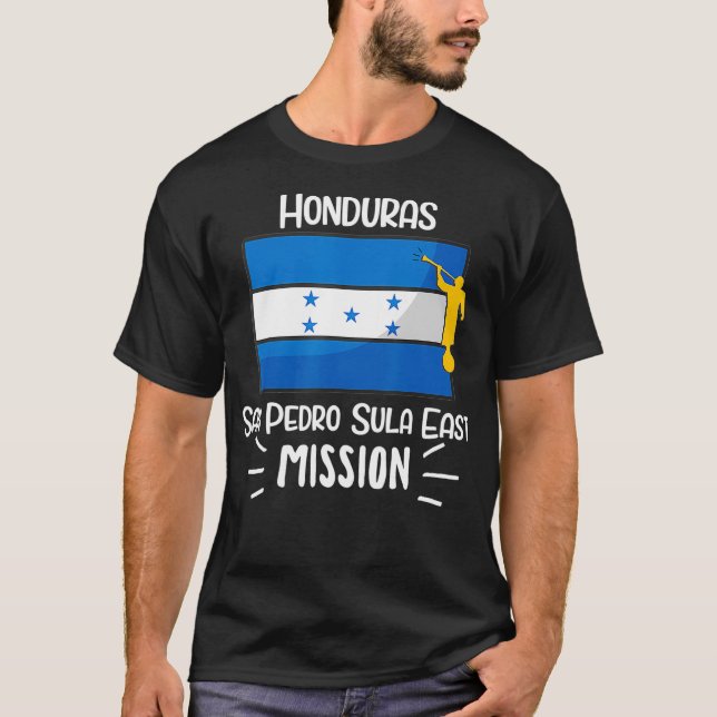 Honduras San Pedro Sula East Mormon LDS Mission T-Shirt (Front)