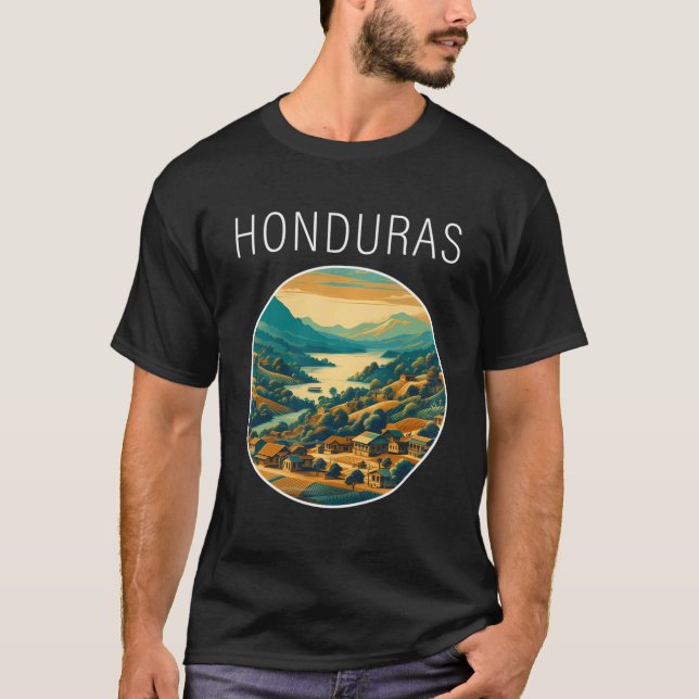 Honduras Scenery Art Deco T-Shirt (Front)