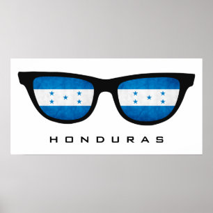 Honduras Shades custom text & colour poster