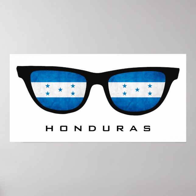 Honduras Shades custom text & colour poster (Front)