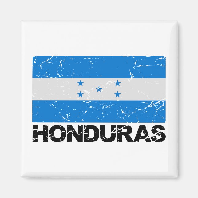 Honduras Vintage Flag Magnet (Front)