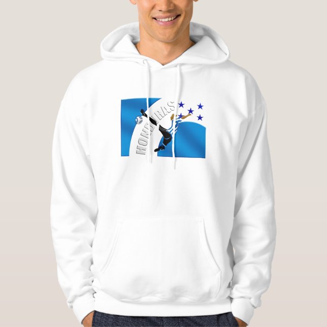 Honduras Volley kick soccer football gifts Hoodie (Front)