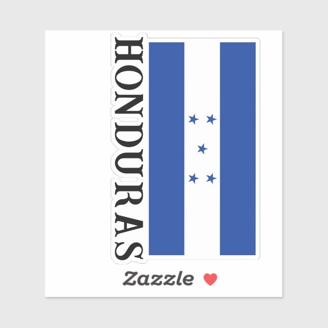 Honduras with Blue and White Honduran Flag (Sheet)